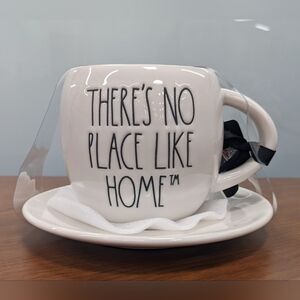 RAE DUNN Wizard Of Oz "THERE'S NO PLACE LIKE HOME" Cup/Saucer